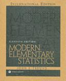 Modern elementary statistics