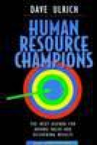 Human resource champions/planning