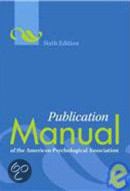 Publication Manual of the American Psychological Association