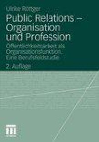 Public Relations - Organisation Und Profession