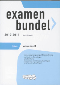Examenbundel / 2010/201 / deel Havo Wiskunde B