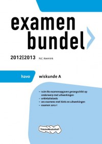 Examenbundel havo wiskunde A 2012/2013