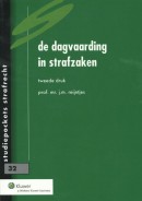 Studiepockets strafrecht De dagvaarding in strafzaken