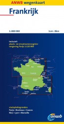 ANWB wegenkaart : Frankrijk