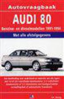 Autovraagbaken Audi 80 benzine/diesel 1991-1994