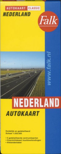 Falk autokaart Nederland classic 17e druk editie 2015-2017