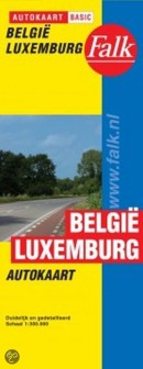 Falk autokaart België Luxemburg basic 1e druk recente uitgave