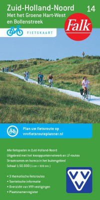 Falk VVV fietskaart 14 Zuid-Holland Noord met het Groene Hart en de Bollenstreek (ed. 2015/2017, 8e druk)