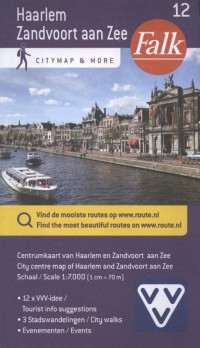 Falk/VVV City map & more 12 Haarlem en Zandvoort aan Zee 1e druk recente uitgave