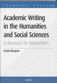 Academic writing in the humanities and social sciences