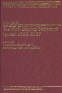 The WTO Dispute Settlement System 1995-2003