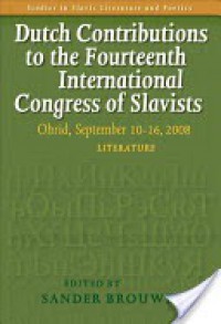 Dutch Contributions to the Fourteenth International Congress of Slavists