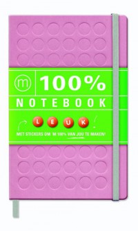 100% Notebook large pink (6 ex.)