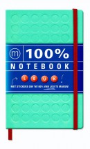100% Notebook large blue (6 ex.)