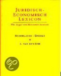 Juridisch-economisch lexicon = The legal and economic lexicon