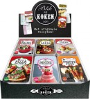 Display Blik op koken 2 x fingerfood, smoothies, pizza, tapas, tajine, minipannetjes